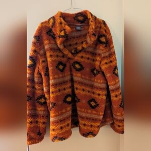 Oversized fleece sweater